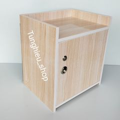 Táp đầu giường nhựa cao cấp 2 ngăn có khóa A08 - Thiết kế hiện đại, chống ẩm mốc, sẵn sàng sử dụng, hoàn hảo cho phòng ngủ.