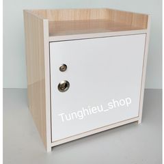 Táp đầu giường nhựa cao cấp 2 ngăn có khóa A08 - Thiết kế hiện đại, chống ẩm mốc, sẵn sàng sử dụng, hoàn hảo cho phòng ngủ.