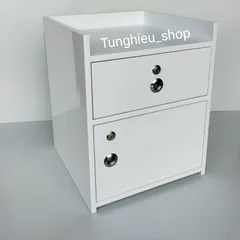 Tủ đầu giường lớn 2 khóa hiện đại 50x40x40 - Đã lắp sẵn, tiện lợi cho phòng ngủ, chất liệu cao cấp, dễ lau chùi, gọn gàng, tinh tế.