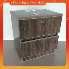 Tủ Đầu Giường 2 Ngăn Kéo Gỗ Óc Chó Cao Cấp - Đã Lắp Sẵn, Dễ Dàng Vệ Sinh, An Toàn, Tiện Lợi Cho Phòng Ngủ