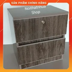 Tủ Đầu Giường 2 Ngăn Kéo Gỗ Óc Chó Cao Cấp - Đã Lắp Sẵn, Dễ Dàng Vệ Sinh, An Toàn, Tiện Lợi Cho Phòng Ngủ