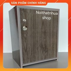 Tủ Đựng Đồ Đa Năng 3 Ngăn Cánh Mở Màu Gỗ Óc Chó Có Khóa - Chất Liệu Nhựa Cao Cấp, Đã Lắp Ráp Sẵn, Tiện Lợi Cho Không Gian Sống