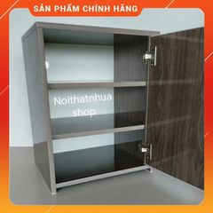 Tủ Đựng Đồ Đa Năng 3 Ngăn Cánh Mở Màu Gỗ Óc Chó Có Khóa - Chất Liệu Nhựa Cao Cấp, Đã Lắp Ráp Sẵn, Tiện Lợi Cho Không Gian Sống