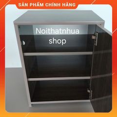Tủ Đựng Đồ Đa Năng 3 Ngăn Cánh Mở Màu Gỗ Óc Chó Có Khóa - Chất Liệu Nhựa Cao Cấp, Đã Lắp Ráp Sẵn, Tiện Lợi Cho Không Gian Sống