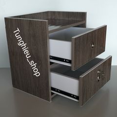 Tủ đầu giường cao cấp sang trọng đã lắp ráp hoàn chỉnh - Chất liệu nhựa bền đẹp, tiện dụng cho không gian phòng ngủ