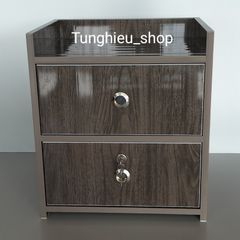 Tủ đầu giường cao cấp sang trọng đã lắp ráp hoàn chỉnh - Chất liệu nhựa bền đẹp, tiện dụng cho không gian phòng ngủ