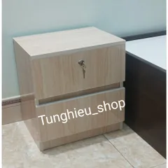 Tap Đầu Giường Nhựa Cao Cấp 43x40x31cm - Ngăn Kéo Khóa Sang Trọng, Hiện Đại A03 - Nội Thất Tiện Lợi cho Phòng Ngủ