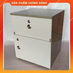 Tủ Đầu Giường Gỗ Óc Chó Lớn Đã Lắp Sẵn - Tiện Lợi, Chống Nước, Đồ Nội Thất Gọn Gàng, Phong Cách Hiện Đại