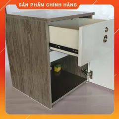 Tủ Đầu Giường Gỗ Óc Chó Lớn Đã Lắp Sẵn - Tiện Lợi, Chống Nước, Đồ Nội Thất Gọn Gàng, Phong Cách Hiện Đại