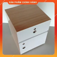Tủ Đầu Giường Cỡ Lớn Gỗ Sồi 50x40x40 - Đã Lắp Sẵn, Thiết Kế Sang Trọng, Chất Liệu Nhựa Nội Thất Cao Cấp