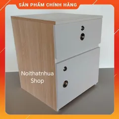 Tủ Đầu Giường Cỡ Lớn Gỗ Sồi 50x40x40 - Đã Lắp Sẵn, Thiết Kế Sang Trọng, Chất Liệu Nhựa Nội Thất Cao Cấp