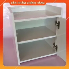 Tủ Đầu Giường 2 Ngăn Màu Trắng - Hàng Đã Lắp Sẵn, Chất Liệu Nhựa Nội Thất Cao Cấp, Bóng Mịn, Khóa An Toàn