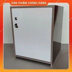 Tủ Đựng Đồ 3 Ngăn Cỡ Lớn Màu Gỗ Óc Chó Trắng - Nội Thất Tiện Lợi, Sang Trọng, Đã Lắp Sẵn, Dễ Lau Chùi, Khóa An Toàn