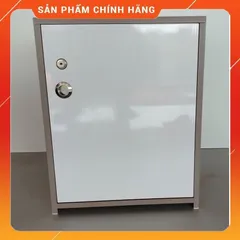 Tủ Đựng Đồ 3 Ngăn Cỡ Lớn Màu Gỗ Óc Chó Trắng - Nội Thất Tiện Lợi, Sang Trọng, Đã Lắp Sẵn, Dễ Lau Chùi, Khóa An Toàn