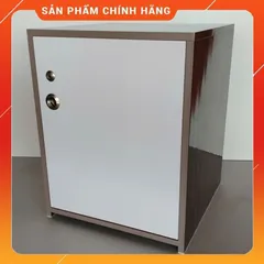 Tủ Đựng Đồ 3 Ngăn Cỡ Lớn Màu Gỗ Óc Chó Trắng - Nội Thất Tiện Lợi, Sang Trọng, Đã Lắp Sẵn, Dễ Lau Chùi, Khóa An Toàn