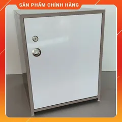 Tủ Đựng Đồ 3 Ngăn Cỡ Lớn Màu Gỗ Óc Chó Trắng - Nội Thất Tiện Lợi, Sang Trọng, Đã Lắp Sẵn, Dễ Lau Chùi, Khóa An Toàn