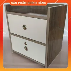 Tủ Đầu Giường Gỗ Óc Chó 2 Ngăn Kéo Có Khóa - Đồ Nội Thất Cao Cấp [Đã Lắp Sẵn] Thích Hợp Trang Trí Phòng Ngủ