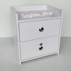 Tap đầu giường 2 ngăn kéo cao cấp thiết kế đẹp mắt sang trọng [ ĐÃ LẮP SẴN ] A06