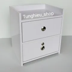 Tap đầu giường 2 ngăn kéo cao cấp thiết kế đẹp mắt sang trọng [ ĐÃ LẮP SẴN ] A06
