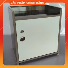 Tủ Đầu Giường 2 Ngăn Cánh Mở Màu Gỗ Óc Chó Tráng Mịn - Sản Phẩm Đã Lắp Sẵn Tiện Lợi Cho Phòng Ngủ