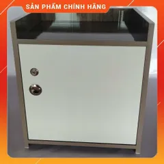 Tủ Đầu Giường 2 Ngăn Cánh Mở Màu Gỗ Óc Chó Tráng Mịn - Sản Phẩm Đã Lắp Sẵn Tiện Lợi Cho Phòng Ngủ