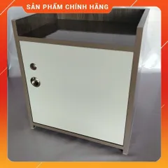 Tủ Đầu Giường 2 Ngăn Cánh Mở Màu Gỗ Óc Chó Tráng Mịn - Sản Phẩm Đã Lắp Sẵn Tiện Lợi Cho Phòng Ngủ