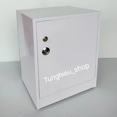 Tủ đựng đồ di động có bánh xe,có khóa sang trọng, tiện lợi [đã lắp sẵn] [ không lộ bánh xe ] A07