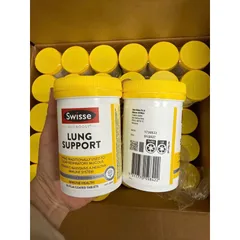 Viên uống Swisse Lung Health Support - Tăng cường sức khỏe hệ hô hấp và đề kháng - 90 viên Úc tự nhiên, an toàn cho người lớn