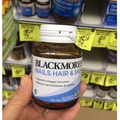 Viên Uống Dưỡng Da Tóc Móng Blackmores Hair, Nail and Skin 60 Viên - Cung Cấp Dưỡng Chất, Giúp Da Tươi Trẻ, Tóc Chắc Khỏe, Móng Bóng Đẹp