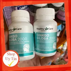Viên Uống Bổ Não Healthy Care Ginkgo Biloba 100 Viên - Tăng Cường Trí Nhớ, Giảm Cảm Giác Đau Đầu, Xuất Xứ Úc