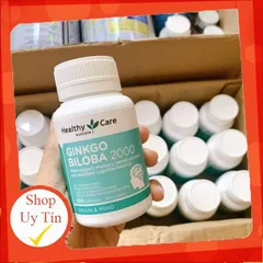 Viên Uống Bổ Não Healthy Care Ginkgo Biloba 100 Viên - Tăng Cường Trí Nhớ, Giảm Cảm Giác Đau Đầu, Xuất Xứ Úc