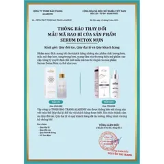 SERUM DETOX MỤN DOCTOR QUEEN ????? (Ngừa tất cả các loại mụn,thâm,đào thải phục hồi tái tạo da,da yếu, giãn mao mạch)