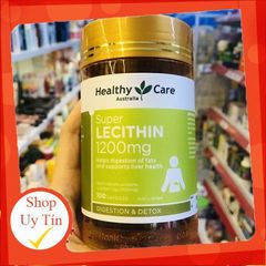 Mầm Đậu Nành Healthy Care Super Lecithin Úc - Hỗ Trợ Cân Bằng Nội Tiết Tố và Làm Đẹp Da, 100 Viên