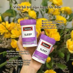 Viên Uống Hỗ Trợ Giấc Ngủ Swisse Ultiboost Sleep 60 Viên/100 Viên - Giải Quyết Khó Ngủ Cho Người Trên 18 Tuổi, Ngủ Sâu Hơn