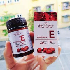Vitamin E Đỏ Mirrolla 270mg - Viên Uống Làm Đẹp Da, Chăm Sóc Tóc, Giúp Da Trắng Sáng, Hỗ Trợ Mọc Tóc - Xuất Xứ Nga