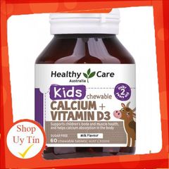 Kẹo Canxi Healthy Care Úc - Bổ Sung Canxi & Vitamin D Cho Bé Tăng Trưởng Khung Xương Khỏe Mạnh - Hỗ Trợ Giấc Ngủ & Tiêu Hóa Tốt