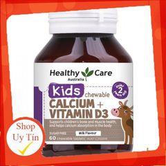 Kẹo Canxi Healthy Care Úc - Bổ Sung Canxi & Vitamin D Cho Bé Tăng Trưởng Khung Xương Khỏe Mạnh - Hỗ Trợ Giấc Ngủ & Tiêu Hóa Tốt