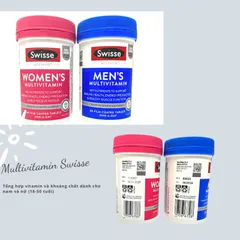 Viên Uống Vitamin Tổng Hợp Swisse Men’s Ultivite Cho Nam Nữ - 60 Viên, Tăng Cường Năng Lượng, Hỗ Trợ Sức Khỏe Toàn Diện
