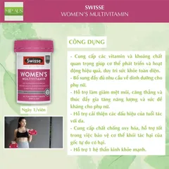 Viên Uống Vitamin Tổng Hợp Swisse Men’s Ultivite Cho Nam Nữ - 60 Viên, Tăng Cường Năng Lượng, Hỗ Trợ Sức Khỏe Toàn Diện