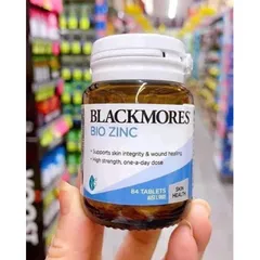 Viên uống bổ sung Kẽm Blackmores 84 viên - Hỗ trợ làm đẹp da, ngừa mụn và dưỡng da khỏe mạnh từ Úc