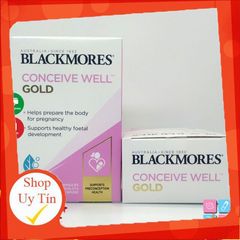 Viên Uống Tăng Khả Năng Thụ Thai Blackmores Conceive Well Gold 56 Viên - Bổ Trứng Hỗ Trợ Mang Thai Từ Úc