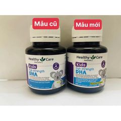 Viên uống bổ sung DHA Healthy Care 60 viên - Hỗ trợ phát triển trí tuệ và thị lực cho trẻ em, hương chanh thơm tự nhiên