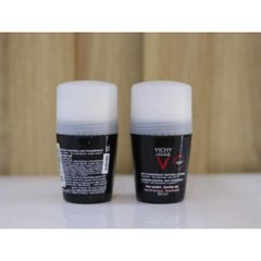 Lăn Khử Mùi Vichy - Giảm Tiết Mồ Hôi 48h, Không Mùi, Không Ố Vàng Áo, Hàng Pháp Chính Hãng cho Da Nhạy Cảm, Nam Nữ Sử Dụng