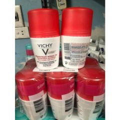 Lăn Khử Mùi Vichy - Giảm Tiết Mồ Hôi 48h, Không Mùi, Không Ố Vàng Áo, Hàng Pháp Chính Hãng cho Da Nhạy Cảm, Nam Nữ Sử Dụng