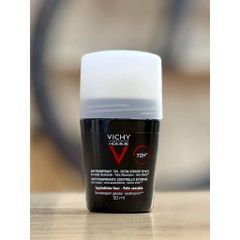 Lăn Khử Mùi Vichy - Giảm Tiết Mồ Hôi 48h, Không Mùi, Không Ố Vàng Áo, Hàng Pháp Chính Hãng cho Da Nhạy Cảm, Nam Nữ Sử Dụng