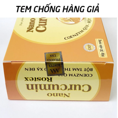 Viên nghệ Nano Curcumin Rostex HDPHARMA Tam Thất Xạ Đen giảm viêm dạ dày - Thực phẩm chức năng hữu hiệu - Hộp 30 viên