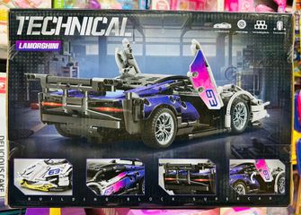 Đồ Chơi Lắp Ráp Xe Ô Tô Lamborghini Technical 009 Building Block Supercar Mô Hình Xếp Hình Siêu Xe