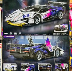 Đồ Chơi Lắp Ráp Xe Ô Tô Lamborghini Technical 009 Building Block Supercar Mô Hình Xếp Hình Siêu Xe
