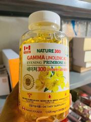 Viên uống tinh dầu hoa anh thảo Nature 300 - Gamma Linolenic Acid từ Canada, hỗ trợ làm đẹp, cân bằng nội tiết tố nữ, 300 viên