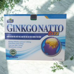 Viên Uống GINKGONATTO Extra - Hỗ Trợ Giảm Đau Đầu, Mất Ngủ, Tăng Cường Tuần Hoàn Máu Não, An Thần Tự Nhiên